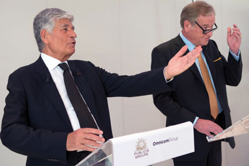 All together: Maurice Levy and John Wren effusing about the merger. What can go wrong?