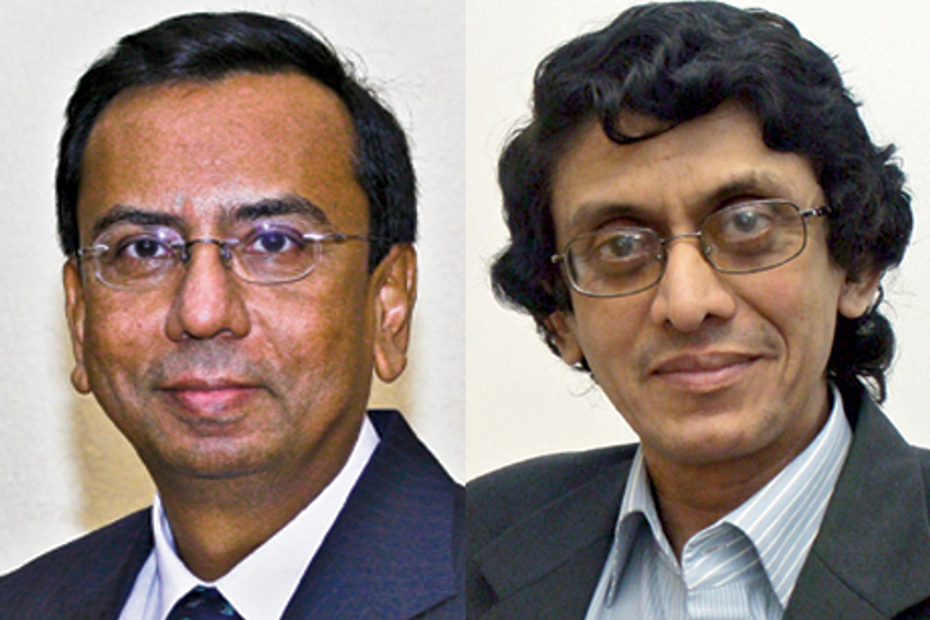 (Left) Partha Rakshit and Anand Halve