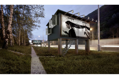 Design firm visualises homes in hoardings, in Slovakia