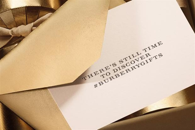Burberry offers personalised Christmas gift advice on Twitter