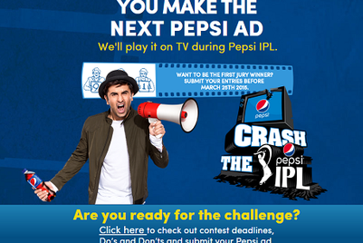 Pepsi asks consumers to 'Crash the IPL'