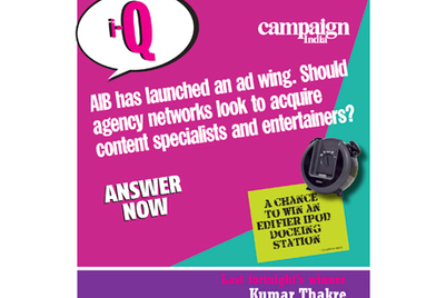 Campaign India IQ: AIB has launched an ad wing. Should agency networks look to acquire content specialists and entertainers?