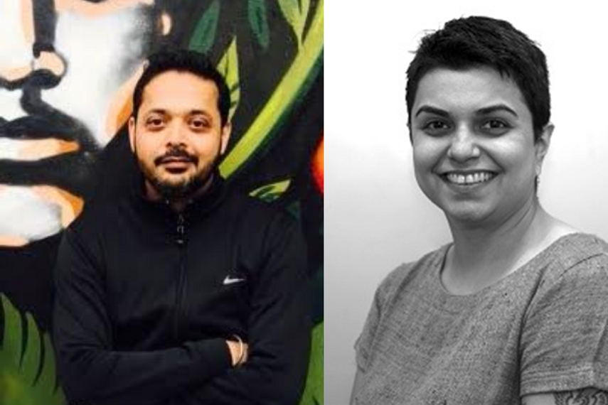 Manav Rai Ahuja (left) and Sharmine Panthaky