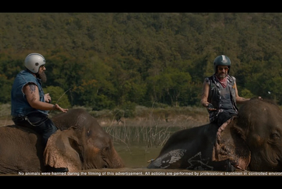 Bajaj Dominar takes on competition again, with elephant analogy