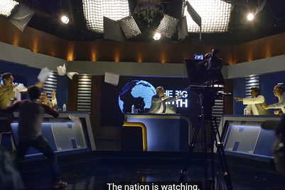 Snickers puts an end to war in a newsroom