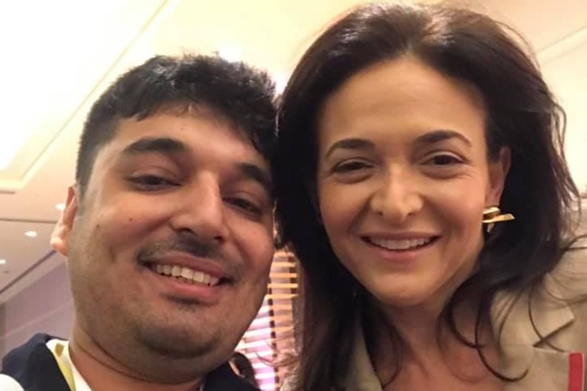DAN's Gautam Mehra with FB's Sheryl Sandberg