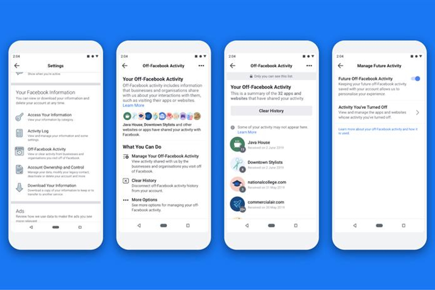 Off-Facebook Activity enables users to track what data is shared with third parties