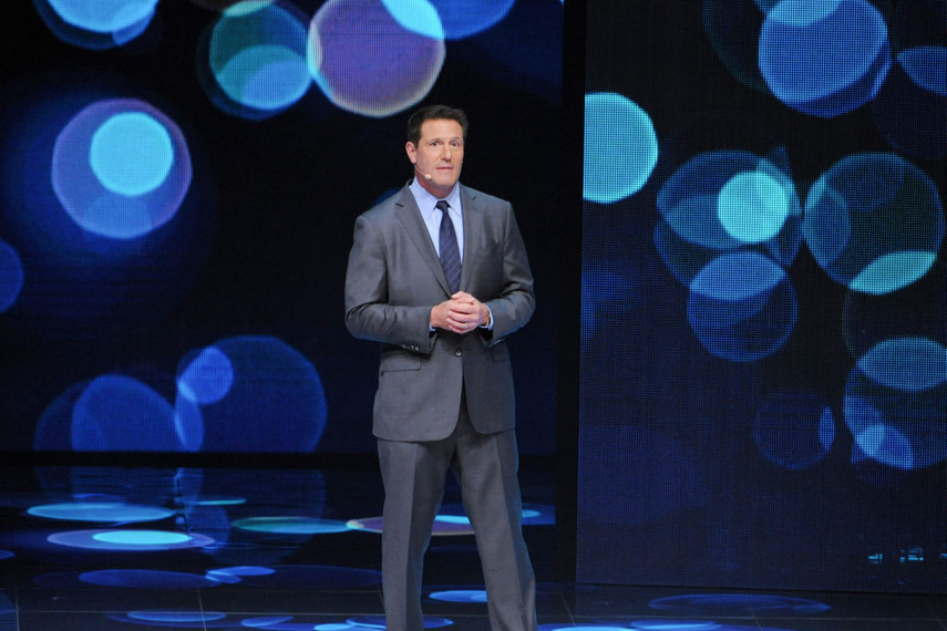 Kevin Mayer at the Disney Up Fronts in May 2019.
