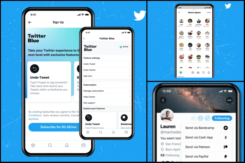 Twitter Blue, Spaces and Tip Jar were launched in Q2
