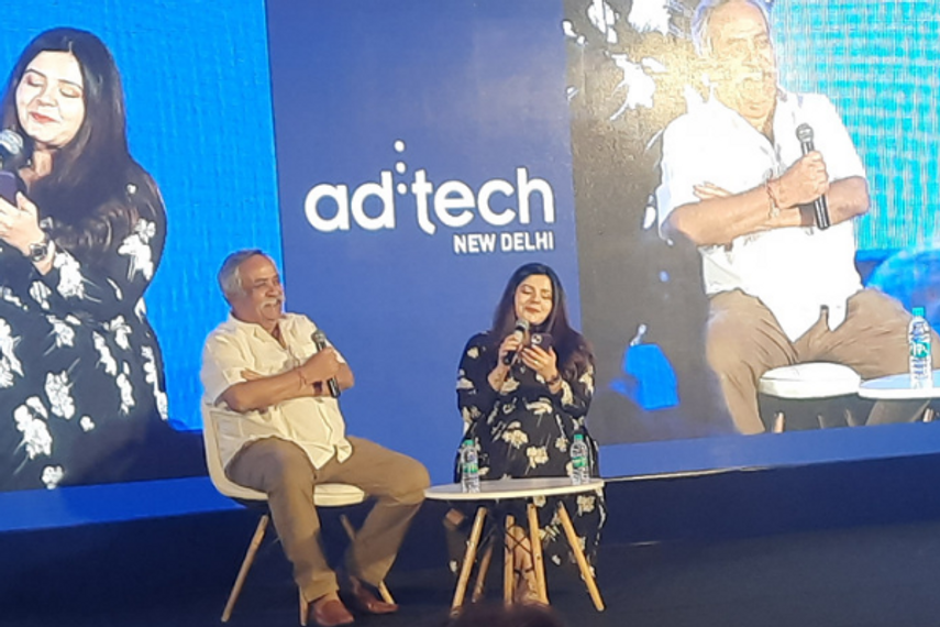 From left: Piyush Pandey and Shreya Punj