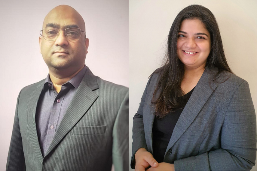 From left: Mohammedullah Shaikh and Richa Chugh