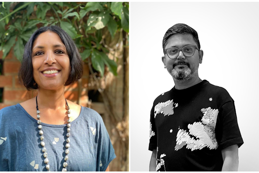 Menaka Menon (left) and Nitin Pradhan