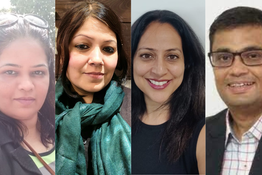 From left: Meghana Kelkar, Madhurima Bhatia,Pallavi Mathur Lal and Pratim Thakurta