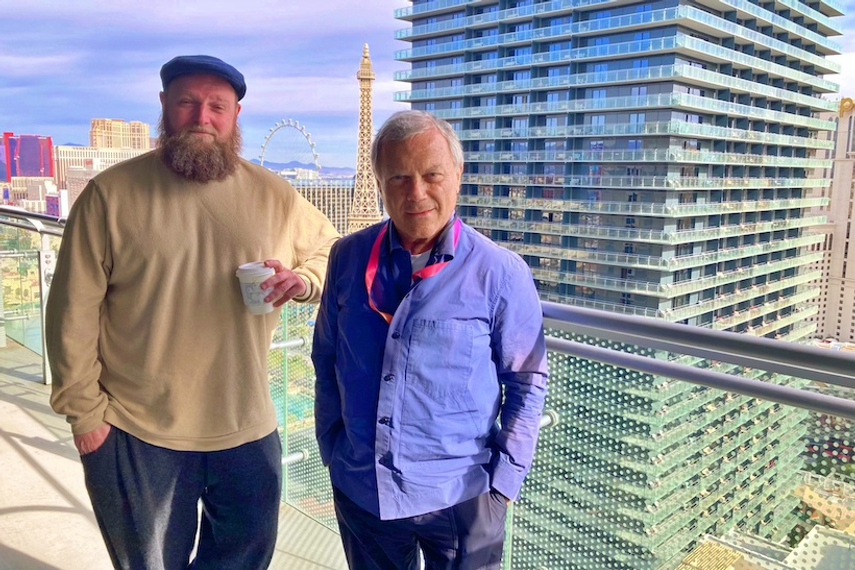 Wesley ter Haar (left) and Martin Sorrell
