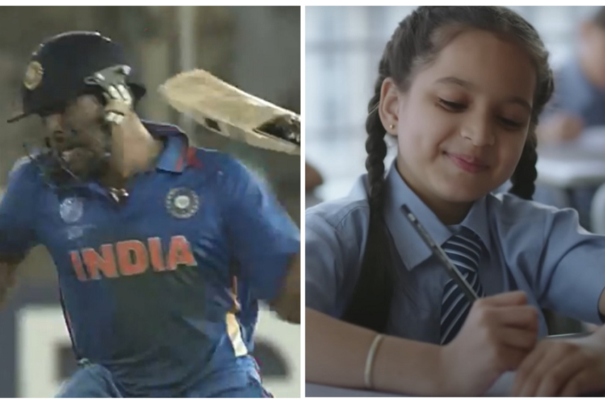 Stills from EatFit (left) and Kellogg's