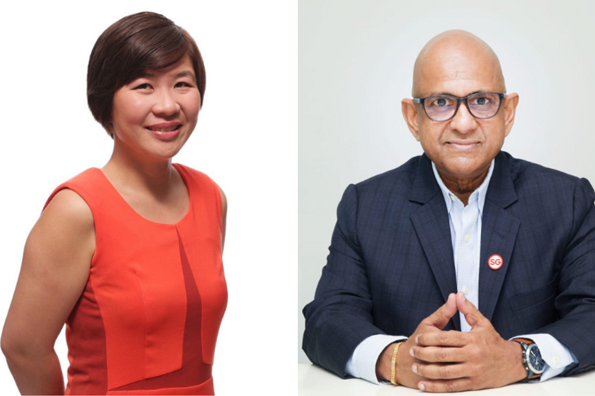 Juliana Kua (left) and GB Srithar