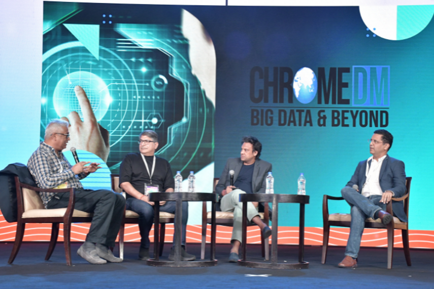 From left: Rajdeep Sardesai, Salil Kumar, Pankaj Krishna and Geet Lulla