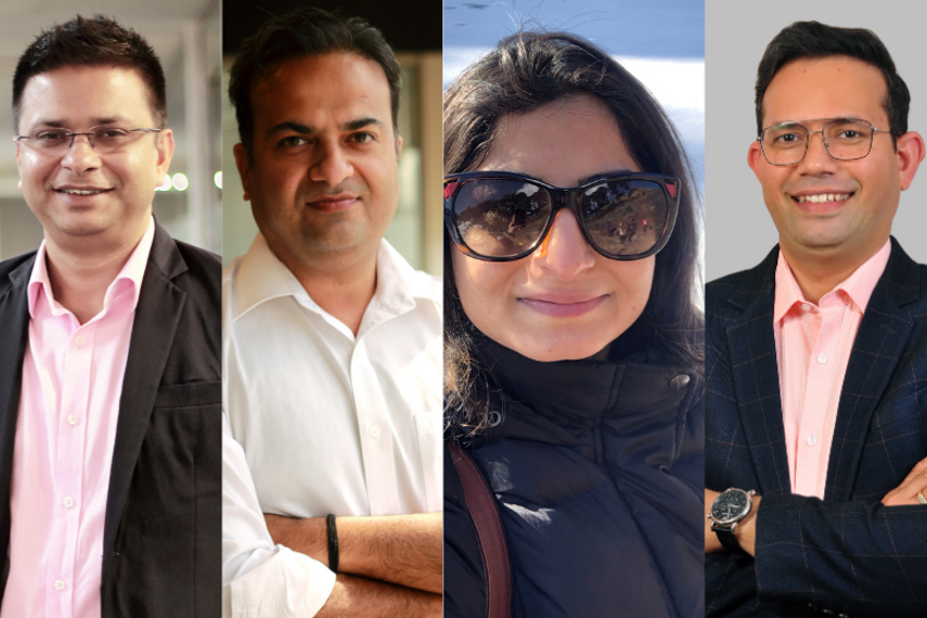 From left to right: Partho Chakrabarti, Anubhav Malhotra, Astha Sachdeva and Arun Upadhyay