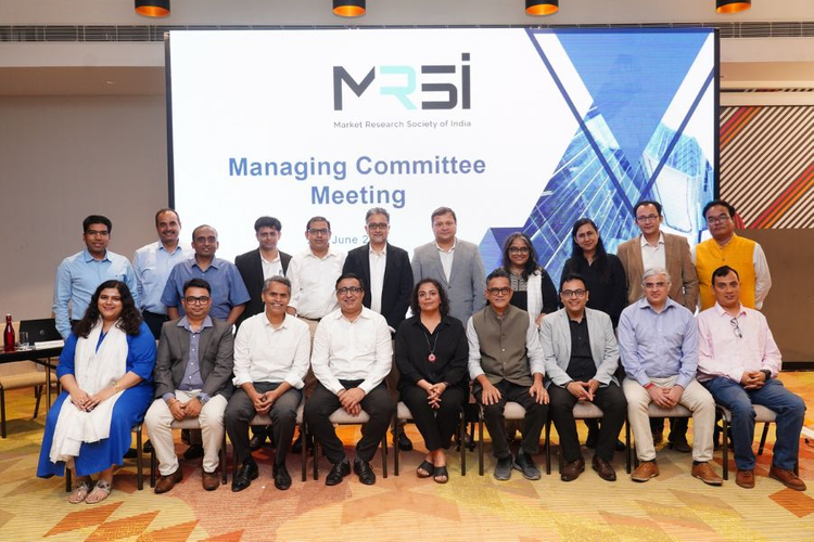 The new management committee of Market Research Society of India.