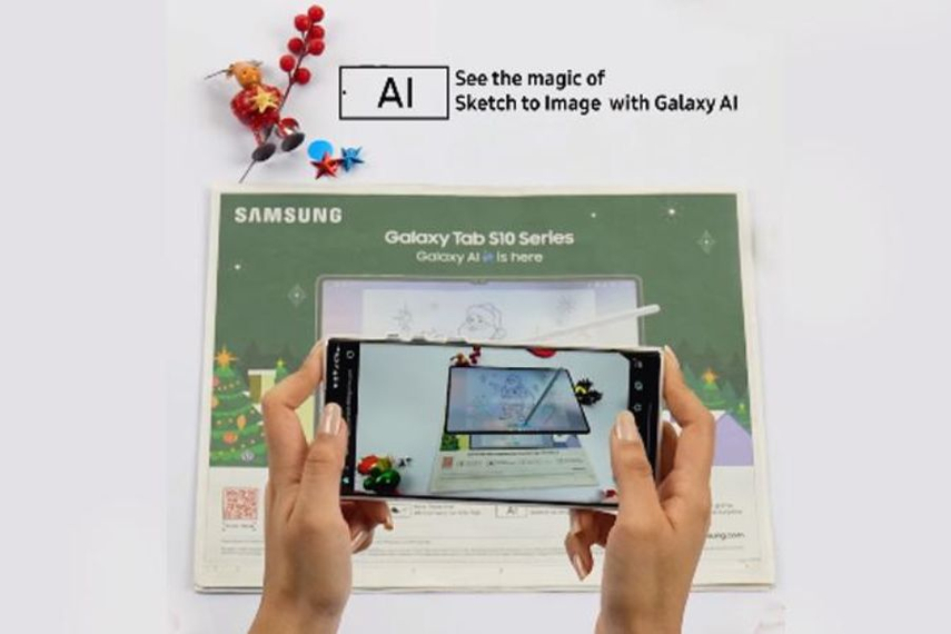 This holiday, the smartphone company blends creativity and AI with an AR Santa game, redefining Christmas fun on the Galaxy Tab S10 Ultra.