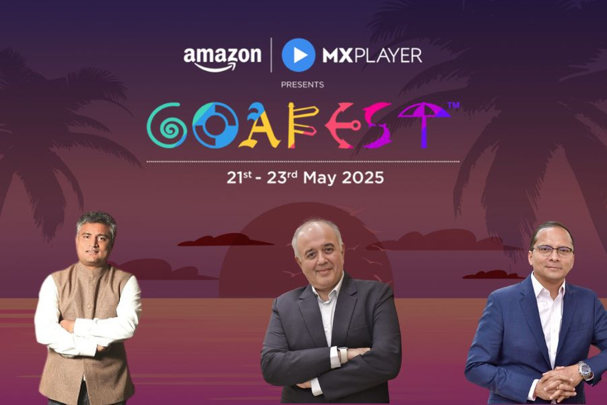 (left to right): Prasanth Kumar, AAAI’s president and CEO of GroupM, South Asia with Jaideep Gandhi, chairman of the Goafest 2025 Organising Committee and founder of Another Idea and Rana Barua, TAC’s president and group CEO of Havas India, South East and North Asia.