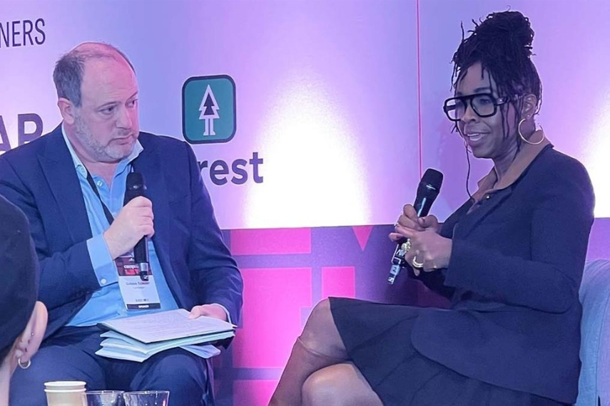 Ndidi Odeh (R) spoke to Campaign editor-in-chief Gideon Spanier (L).