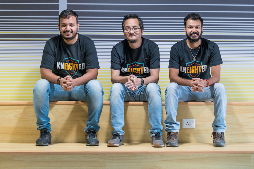 Eight's co-founders (L to R): Mohit Paliwal, Yugal Tamang, and Mohit Goswami