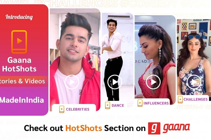 Gaana launches social videos platform called HotShots