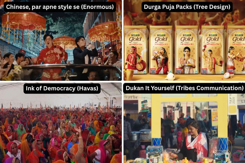 The campaigns that won gold awards for Indian agencies.