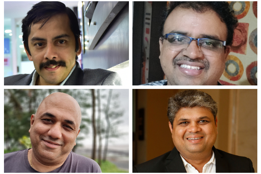 Clockwise from top left: K Srinivas Rao, Muralidhar T, Pratik Rathod and Rahul Satoskar