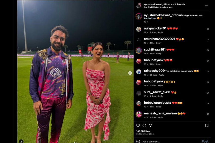 With IPL 2025 in full swing, top social media influencers are winning hearts with their off-the-field reels and commentaries. Image source: Influencer's Ayushi Shekhawat's  Instagram.