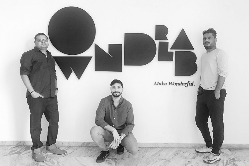 From left - Kalan, Desai and Mahajan