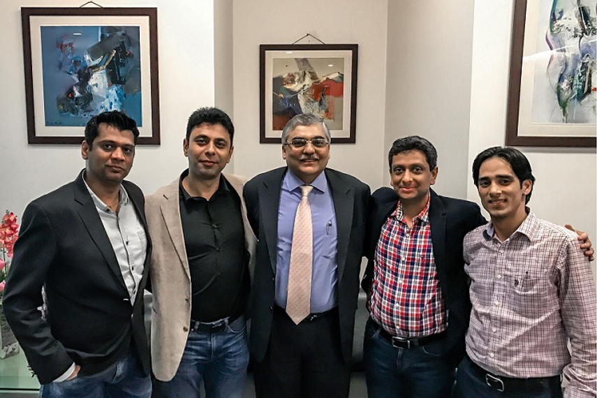 From left - Shah, Dharammdasani, Bhasin, Gupta and Mehta