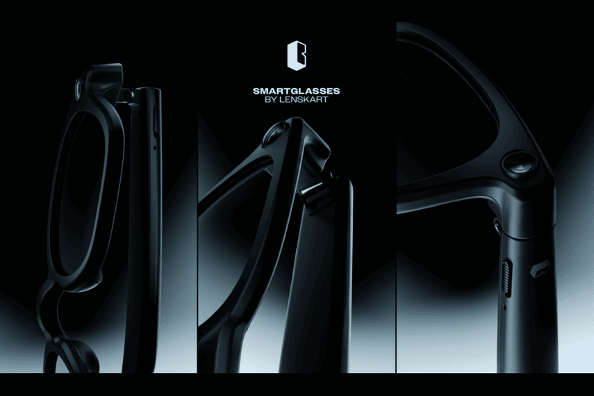 B by Lenskart 智能眼镜概念图,wayfarer 风格