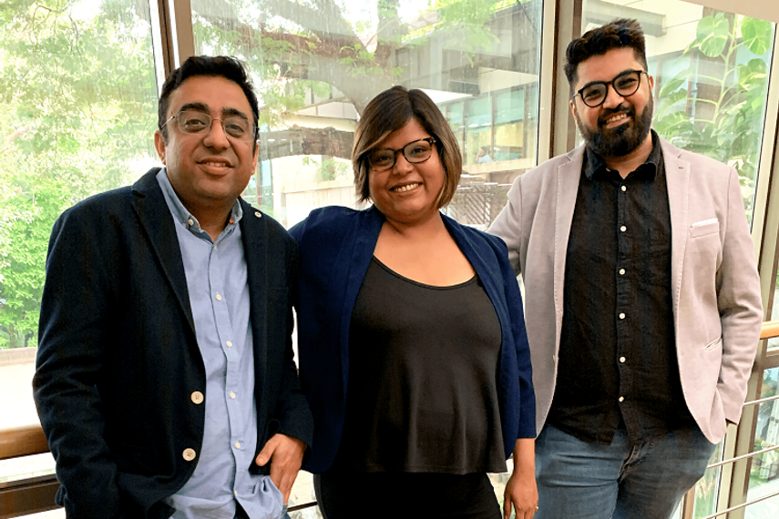 From left: Mankhand, Sarkar and Tekwani