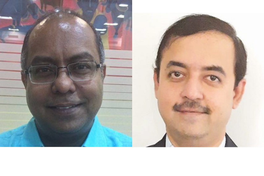 S Sundaram (left) and Mohit Dhamne