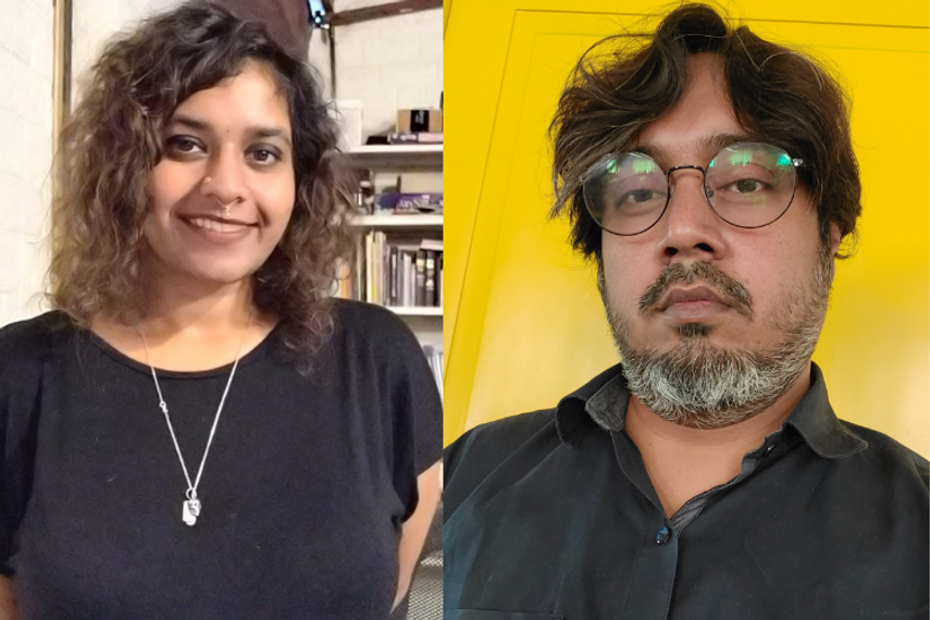 From left: Indrayudh Mitra and Archana Sudarsan