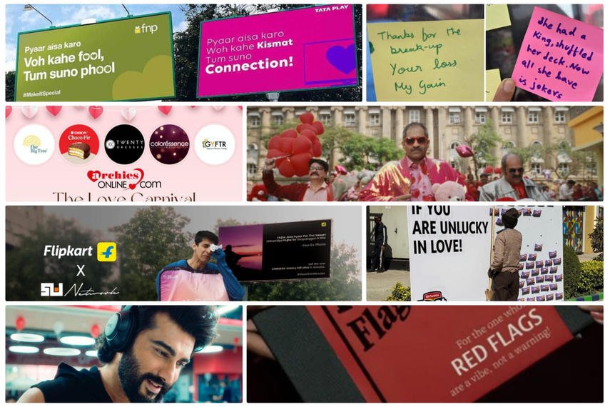 Valentine's day campaigns have taken over the internet, OOH and print media.