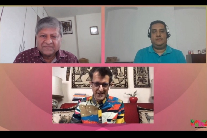 Clockwise from top left: Shashi Sinha, Boria Majumdar and Gautam Bhimani