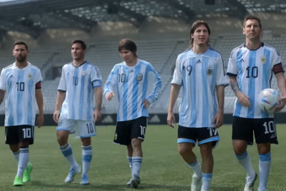 Adidas gets five Lionel Messis and creates 'the impossible rondo'