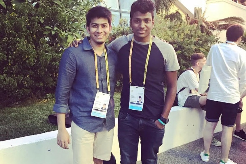 (L-R) Ketan and Adith at Cannes Lions 2017