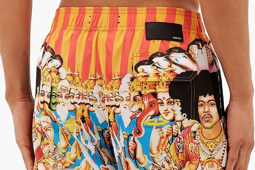 The shorts were part of MatchesFashion's Amiri brand