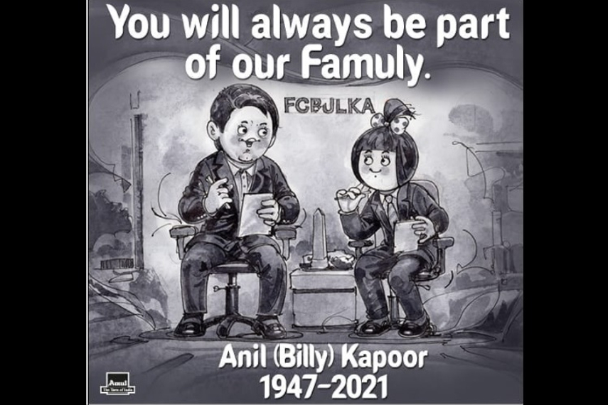 Amul pays tribute to advertising veteran Anil Kapoor