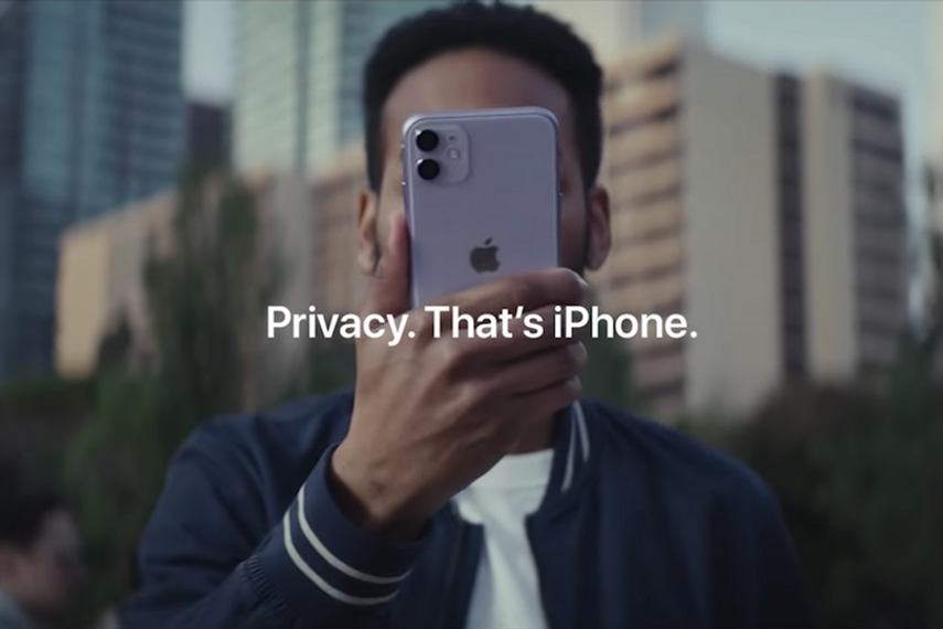 TBWA\Media Arts Lab created a global campaign that depicts all those juicy details being aired out loud to illustrate the iPhone's privacy credentials.