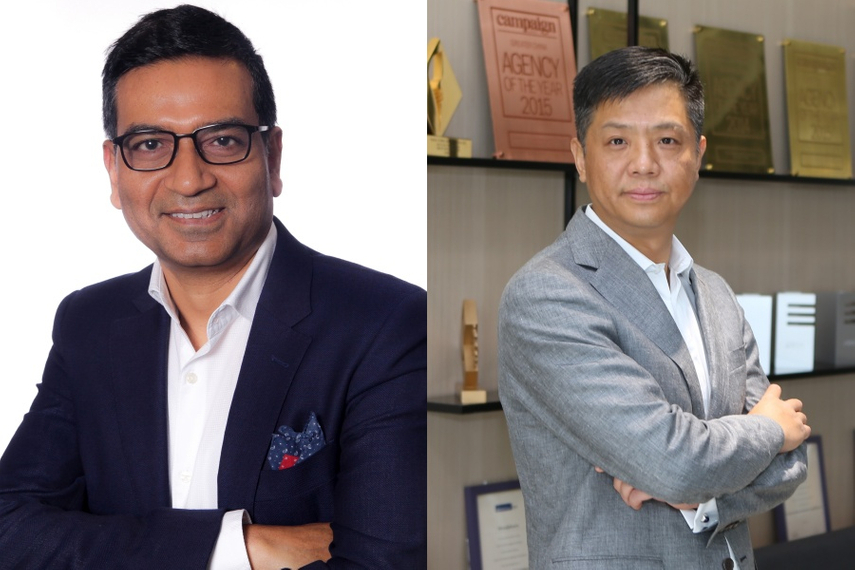 Ashutosh Srivastava (left) and Patrick Xu, the new Asia heads for GroupM