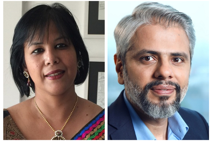 Babita Baruah (left) and Shamsuddin Jasani (right)