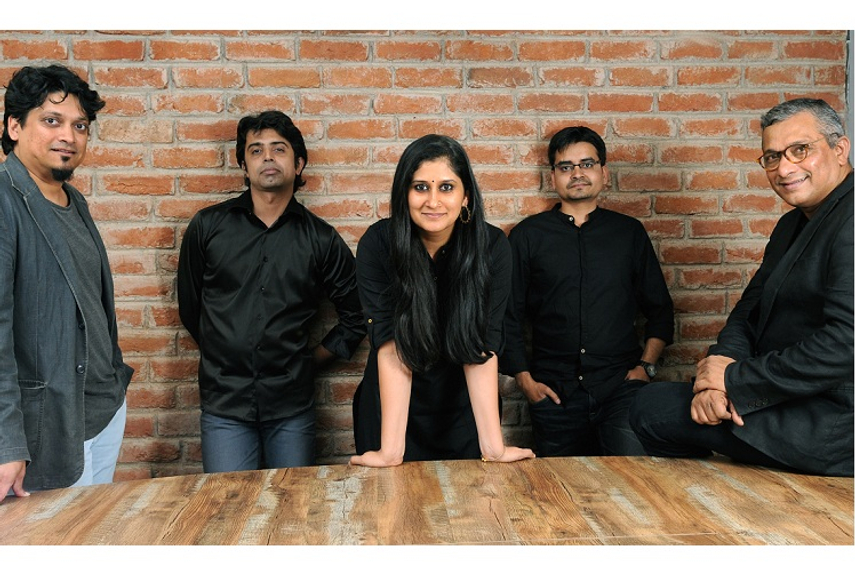 From left (Barrett, Srinivasan, Misra, Singh and Kamath)