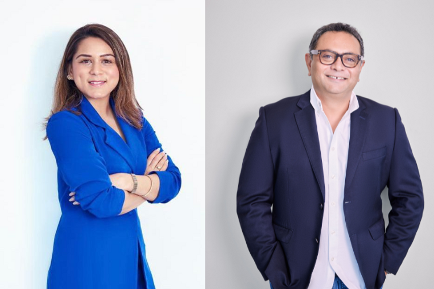 Mrinalini Jain (left) and Rishi Negi