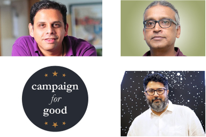 Arun Iyer, Raj Nair and Navin Talreja for IAA Rotary Campaign For Good jury