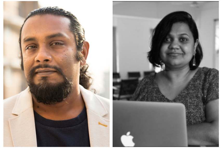 Charles Victor (left) and Priya Jayaraman